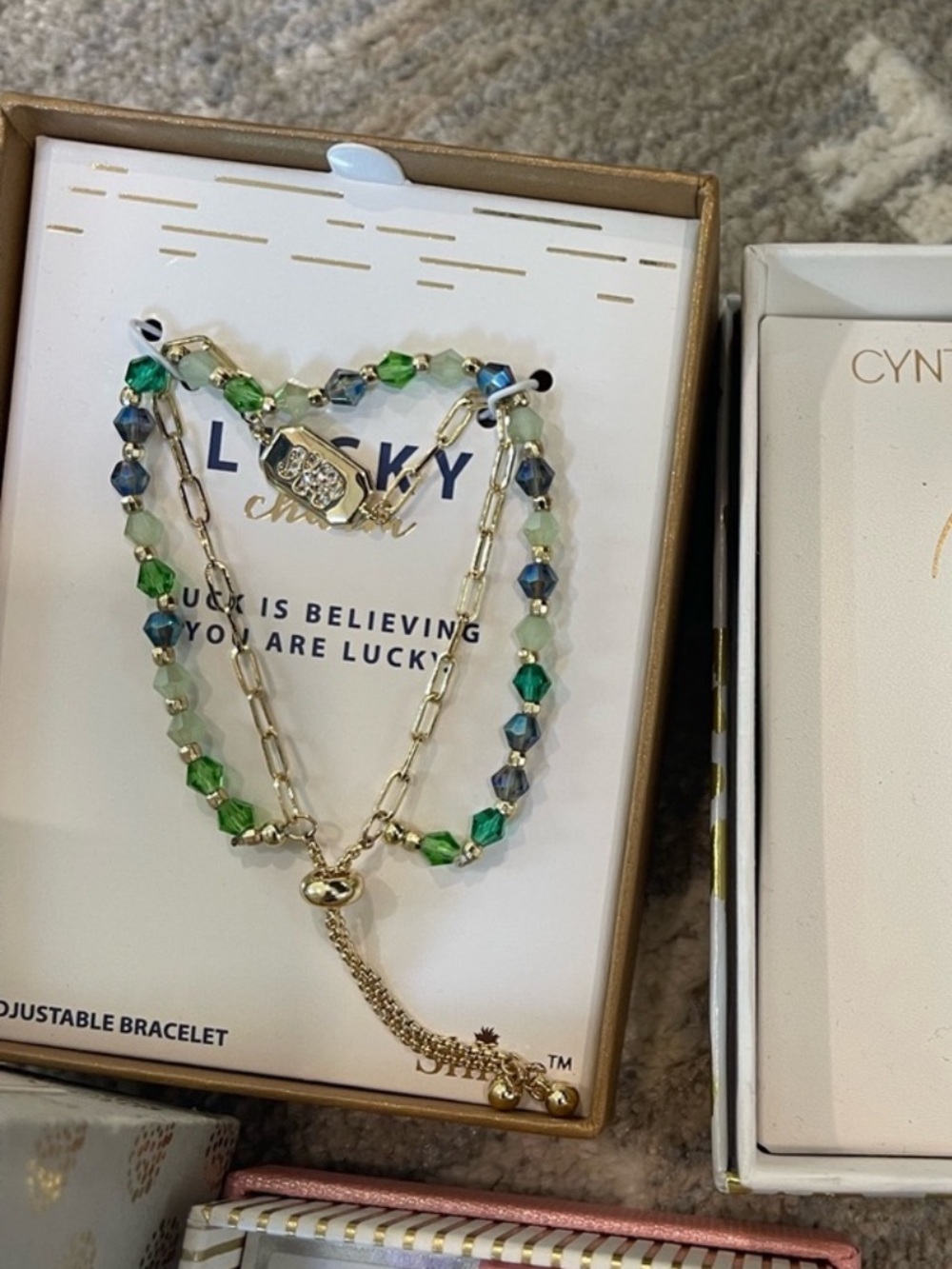 NWT Lucky Gold Bracelet new in box